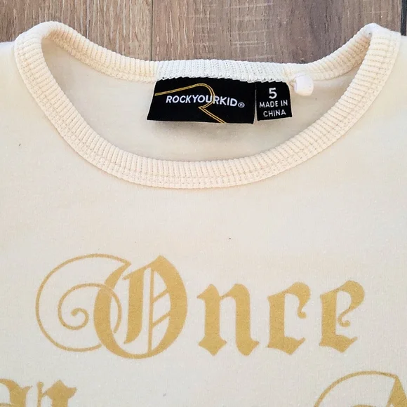 Rock Your Baby Girls Long Sleeve T size 5 - Picture 2 of 6